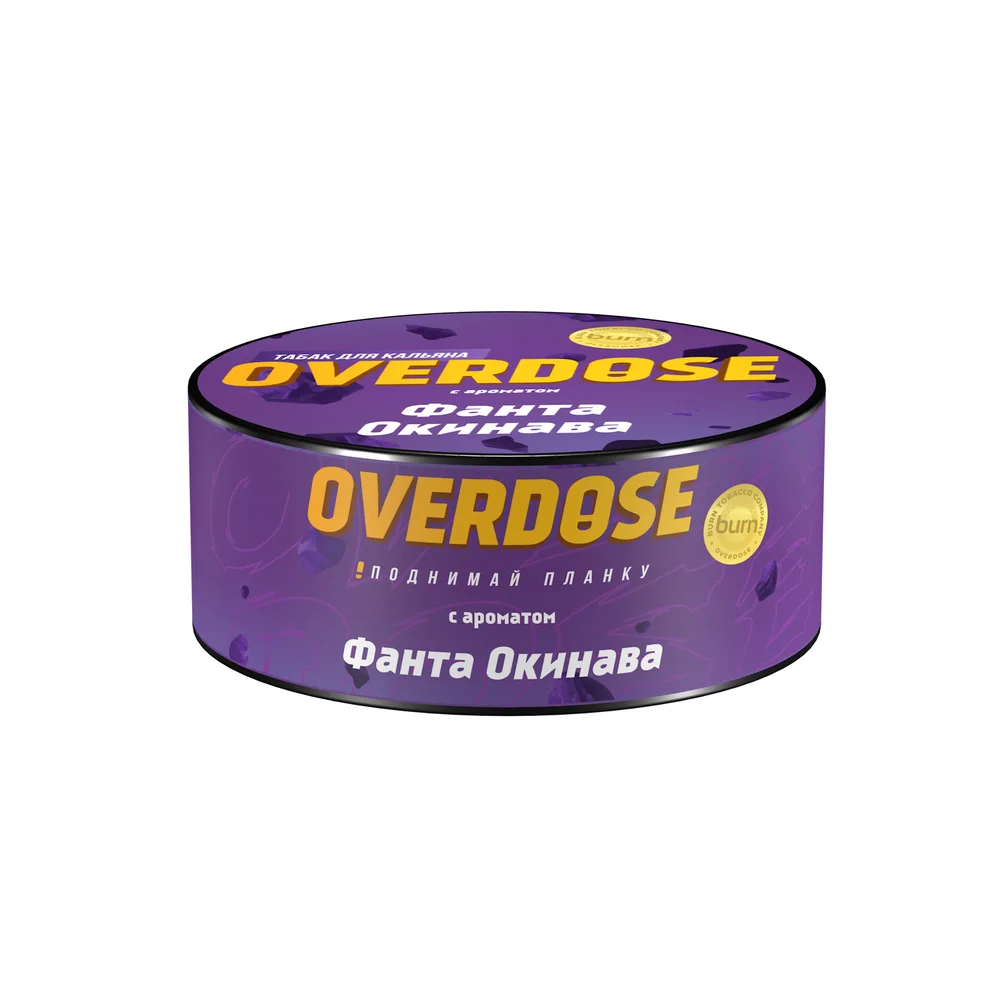 Табак для кальяна OVERDOSE с ароматом «Фанта Окинава», 25г.