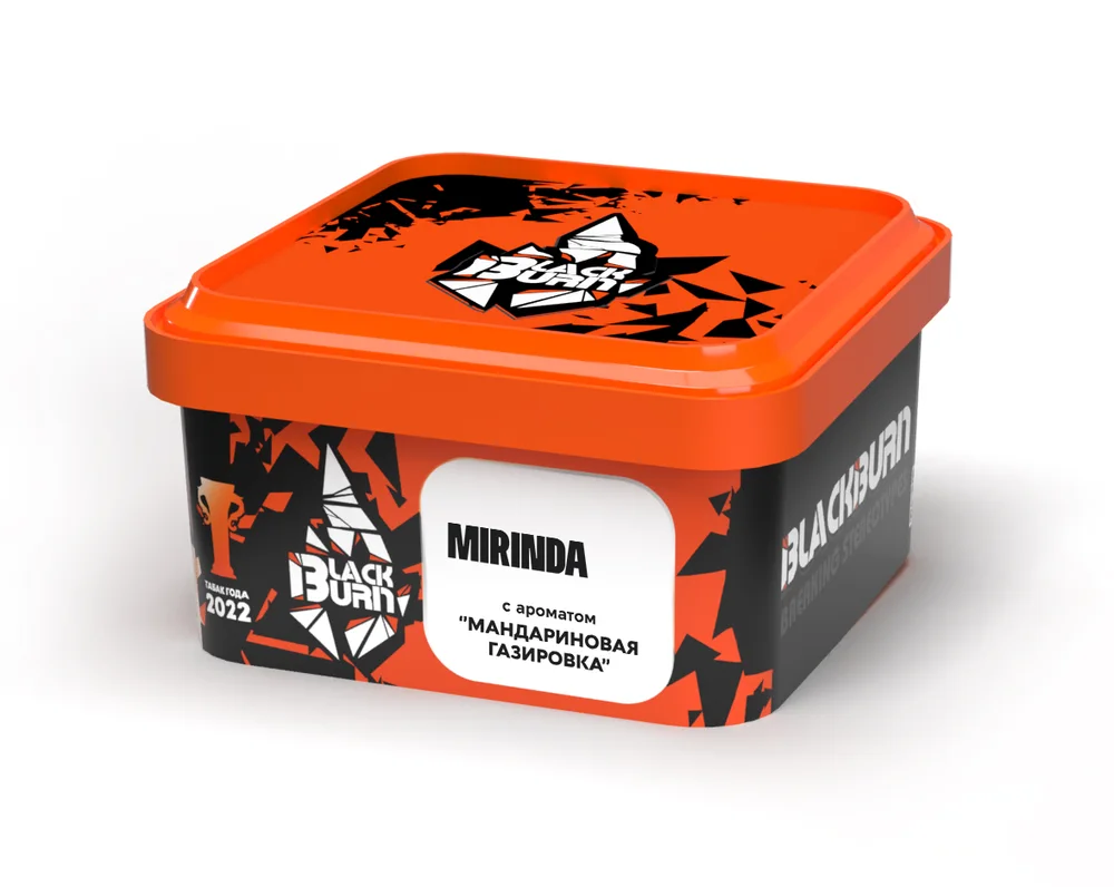 М Табак для кальяна BlackBurn Mirinda ( мандариновая газировка ), 200 гр.