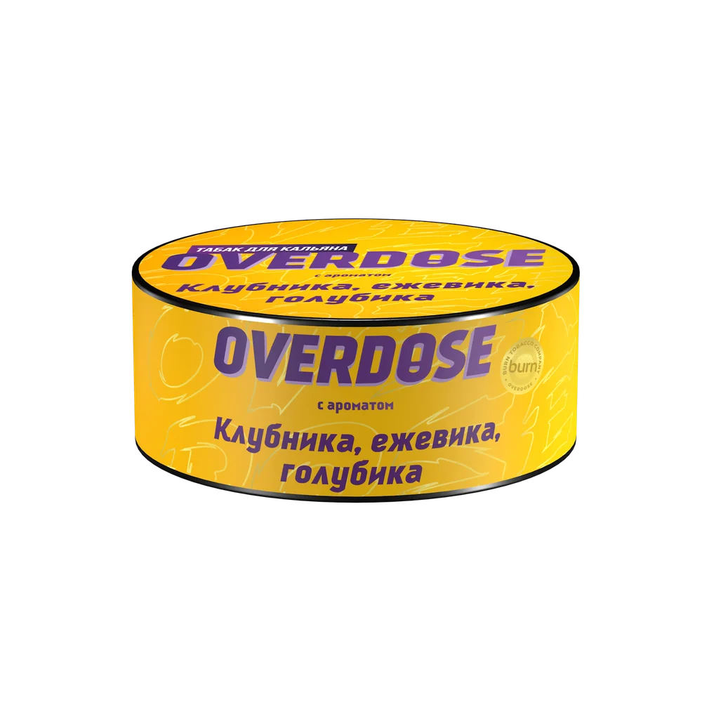 Табак для кальяна Overdose Brumblebee (Клубника, ежевика, голубика), 25 гр.