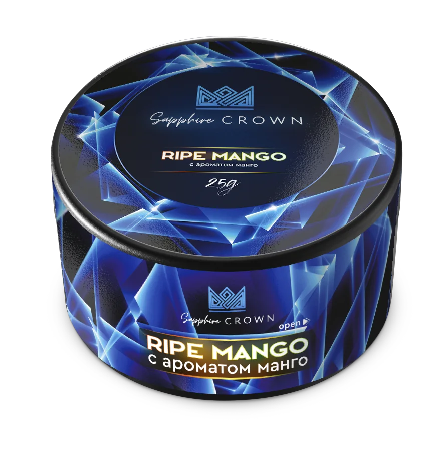 Табак для кальяна Sapphire Crown,с ароматом Ripe Mango, 25 грамм