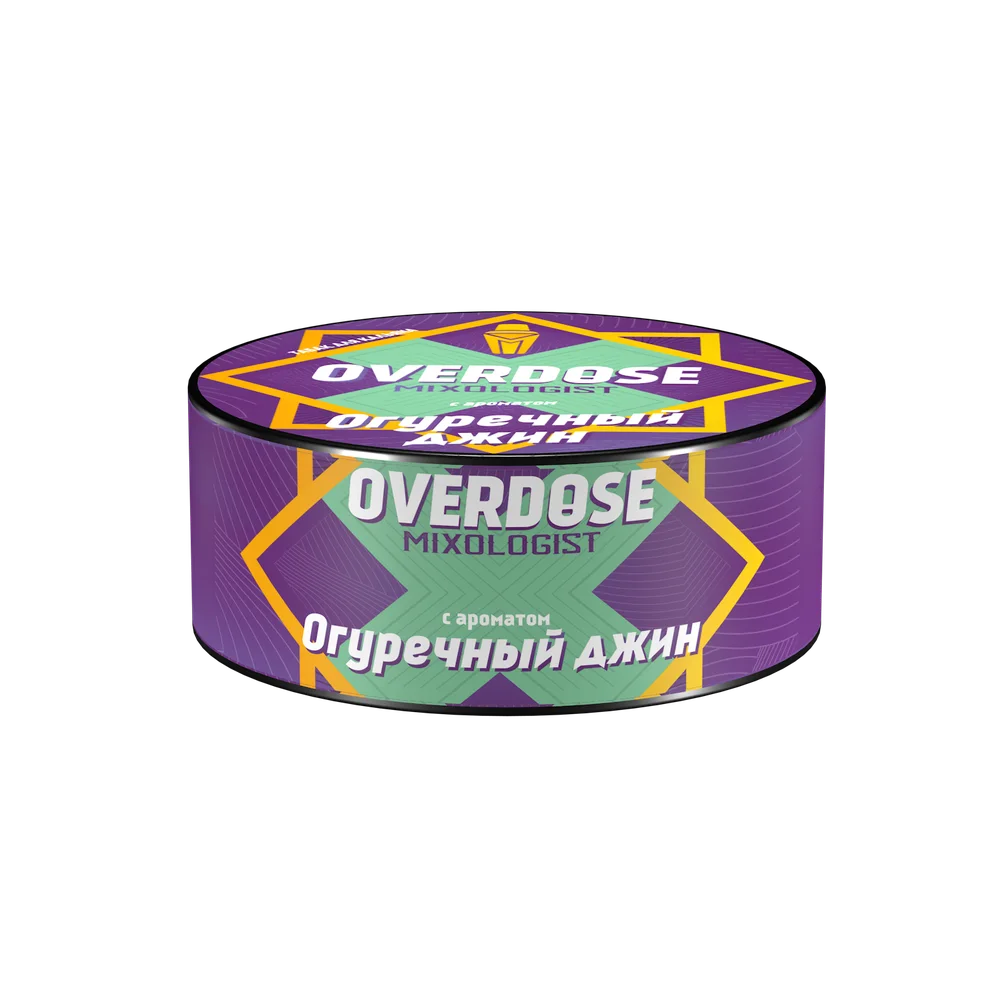 Табак для кальяна Overdose Gin Cucumber (Огуречный джин), 25 гр.